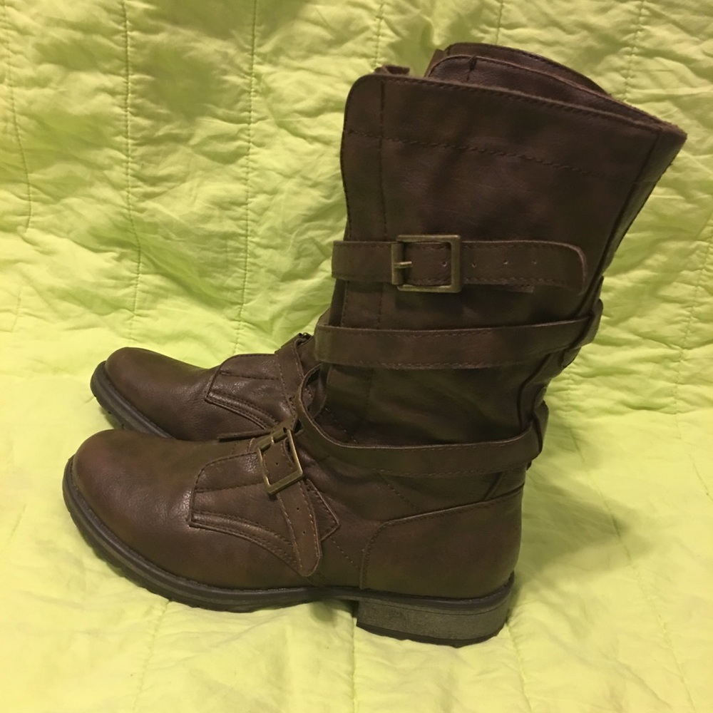 Madden Girl Brown Riding Boots